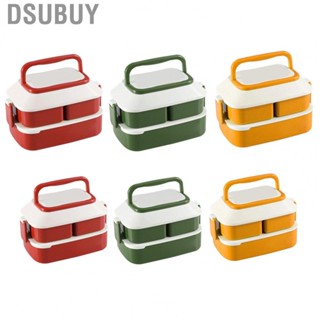 Dsubuy Cute Rabbit Children s Lunch Box Double Compartment Student Container Couple Microwave