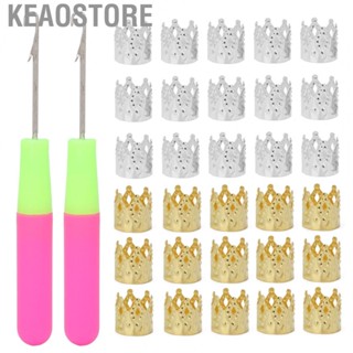 Keaostore Dreadlocks Tool Set  Portable Braiding Hair Tools Ring Decoration for Beauty Salon