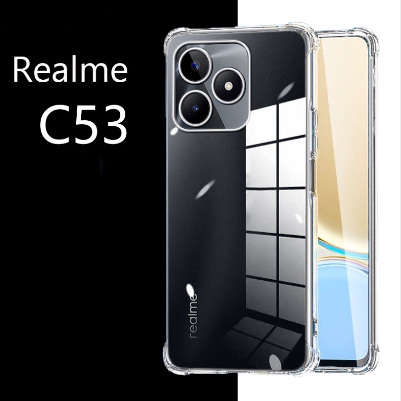ตรงรุ่น Case Realme 12/5G 12X 12Plus 12Pro+ C53 / C67 Note50  C51 เคสโทรศัพท์เคสใส กันกระแทกเคสใส นิ่ม TPU  018
