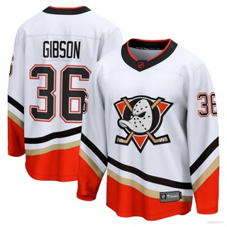 เสื้อยืดแขนยาว พิมพ์ลาย Ani NHL Anaheim Ducks Gibson Jersey Hockey พลัสไซซ์ สําหรับผู้ชาย