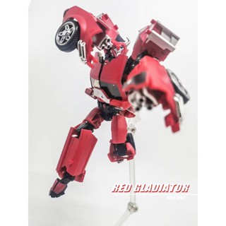 พร้อมส่ง โมเดลหุ่นยนต์ Apache APC TOYS Red Gladiator Flying over the Mountain Leaders Certificate Deformation ของเล่นสําหรับเด็ก