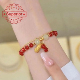 Good Peanut Luck Brand สร้อยข้อมือแฟชั่น หรูหรา สําหรับผู้หญิง J1C8