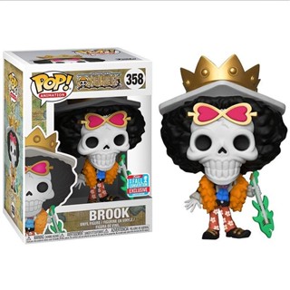 พร้อมส่ง โมเดลฟิกเกอร์ อนิเมะ One Piece FUNKO POP 358 Brook Limited Edition จัดส่ง 24 ชั่วโมง