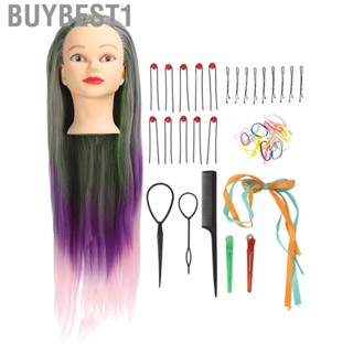 Buybest1 Mannequin Head Hair  Hairdressing Training Doll Head Stylish  for Cosmetic Shops