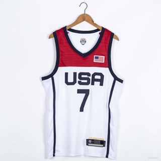 เสื้อกีฬาบาสเก็ตบอล ทีม NBA Jersey USA No.7 DURANT Olympic Classic พลัสไซซ์