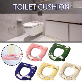 New Toilet Seat Cover Pad Soft Thicken Warmer Cushion Bathroom Toilet Cover Mat