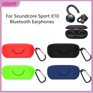 Ni เคสหูฟังไร้สาย ซิลิโคน กันน้ํา กันฝุ่น สําหรับ Anker Soundcore Sport X10