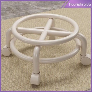 [Flourishroly5] เก้าอี้ลูกกลิ้ง หมุนได้ สําหรับร้านตัดผม สํานักงาน โรงรถ