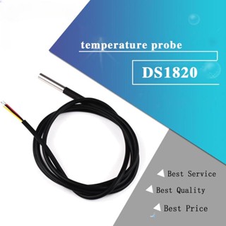 Ds1820 โพรบเซนเซอร์อุณหภูมิ สเตนเลส กันน้ํา DS18b20 18B20 สําหรับ arduino