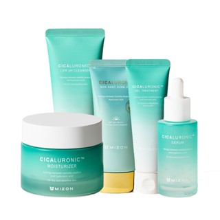 MIZON Cicauronic Line - Non-Nano Sunblock 50ml / Serum 30ml / Cleanser 120ml / Moisturizer 50ml / Gel Treatment 50ml