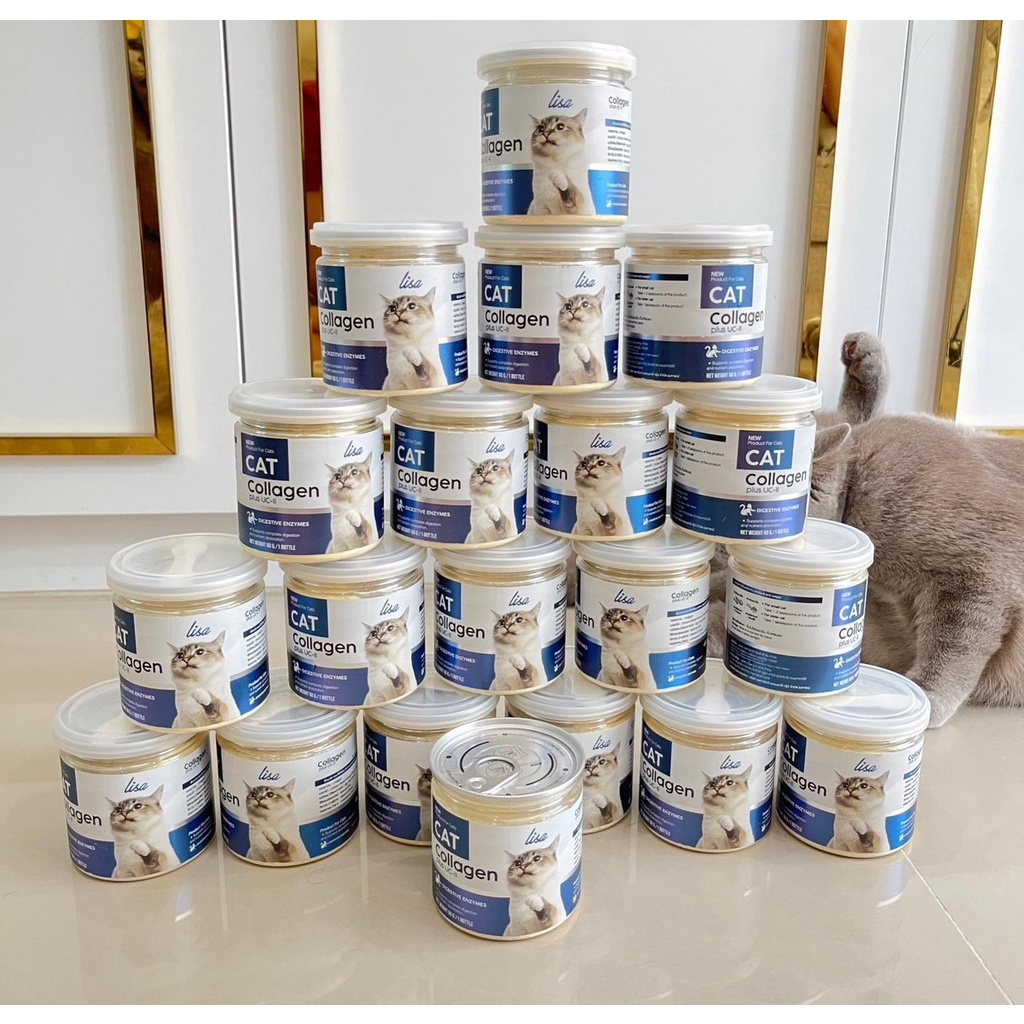 โปรของแถม+ส่งฟรี #ผงโปรตีนแมว แท้100% #Lisa Cat Collagen #ผงโรยอาหารสำหรับน้องแมว ขนสวยสุขภาพแข็งแรง - รูปที่ 6