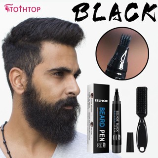 Eelhoe Men&amp;#39;s Beard Pen Beard Filling Pen Beard Dye Pen Moustache Filling Pen Set Waterproof Moustache Pen Whisker Tracing Pen [TOP]