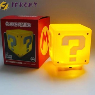 Jeromy โคมไฟตั้งโต๊ะ LED ชาร์จ USB ลาย Mario Bros สําหรับห้องนอน