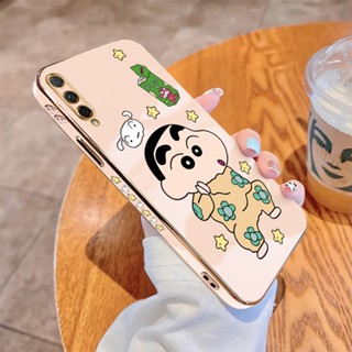 เคสโทรศัพท์มือถือ แบบนิ่ม ลายการ์ตูนชินจัง ขอบสี่เหลี่ยม หรูหรา สําหรับ Honor X9A 5G X10 20 50 Lite 70 5G Magic4 Magic5 9X Pro