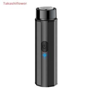 (Takashiflower) เครื่องโกนหนวดไฟฟ้า ขนาดเล็ก แบบพกพา ชาร์จ USB สําหรับผู้ชาย