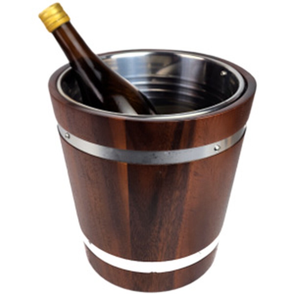 MINIWOOD ถังแช่ไวน์ ถังเสริฟไวน์ Wine Cooler ขนาดโต 9 นิ้ว สูง 9 นิ้ว