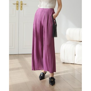 Restock!! 2MUAY PLEAT กางเกงผู้หญิง กางเกงอัดพลีทคุณภาพ รุ่น GJO2542 12สี FREE SIZE STRAIGHT PLEAT PANT