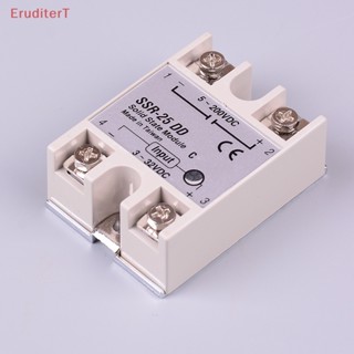 [EruditerT] รีเลย์โซลิดสเตท SSR-25DD 25A AC ควบคุม DC 3-32VDC เป็น 5-60VDC SSR 25AA [ใหม่]