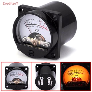 [EruditerT] เครื่องวัดระดับเสียง แผงหลอดไฟ VU 6-12V แสงวอร์มแบ็คไลท์ สําหรับบันทึกเสียง [ใหม่]