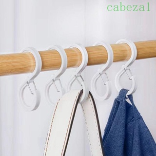 Cabeza ตะขอแขวนตู้เสื้อผ้า พลาสติกใส รูปตัว S อเนกประสงค์ สําหรับห้องน้ํา