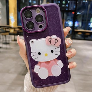 เคสโทรศัพท์มือถือ ประดับเลื่อม ลายการ์ตูนคิตตี้น่ารัก หลากสี สําหรับ Infinix Note 30 Pro 30i VIP Hot 30 FREE FIRE Smart 7 4G 5G