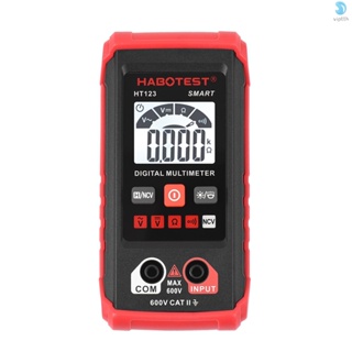 I-habotest HT123 มัลติมิเตอร์ดิจิทัลอัตโนมัติ 2,000 ครั้ง RMS AC DC วัดแรงดันไฟฟ้า NCV พร้อมไฟฉายแบ็คไลท์ LCD