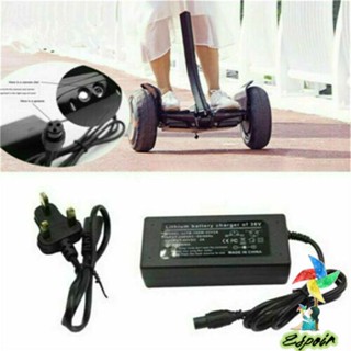 ESPO สายชาร์จแบตเตอรี่ลิเธียมออน 42V 2A ปลั๊ก UK สําหรับจักรยานไฟฟ้า Swegway Segway Overboard