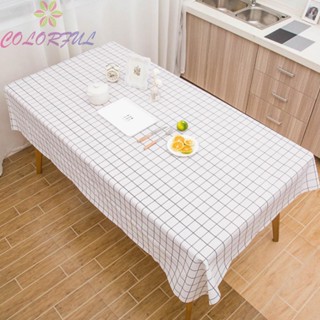 【COLORFUL】Practical Table Cloth Kitchen Tool Table Cloth 137*180cm Dining Fashionable