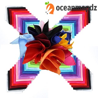 OCEANMAPDZ ชุดสูททางการ ผ้าไหม ทรงสี่เหลี่ยม มีกระเป๋า 15 สี แฟชั่นสําหรับผู้ชาย ใส่ไปงานแต่งงาน ปาร์ตี้