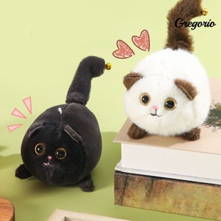 Gregoriowj ตุ๊กตาแมว พร้อมกระดิ่ง มีเสียงในตัว นกหวีด ยัดไส้ ของเล่นตุ๊กตาสัตว์ แบบนิ่ม