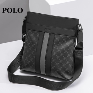 Polo shoulder bag mens 2021 new mens messenger bag business travel simple large capacity business vertical fashion satchel