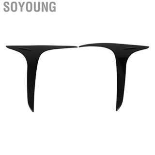 Soyoung Front Fog Lamp Trim Cover  Dustproof Frame Self Adhesive Installation for Vehicle