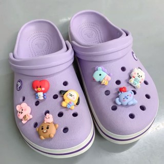 CROCS Kpop Bt21 Jibbitz อุปกรณ์เสริม จี้รูป Bts Jibbits Charm Chimmy Bts SHOOKY สําหรับผู้หญิง