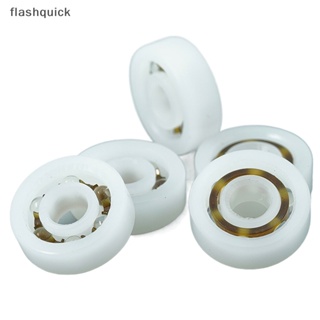 Flashquick ตลับลูกปืนพลาสติก POM 8 ม. * 22 มม. 10 ชิ้น ฉนวนกันความร้อน ทนต่ออุณหภูมิสูง