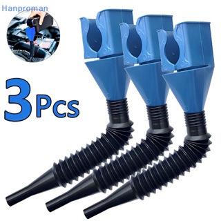 Hanproman&gt; กรวยเติมน้ํามันเครื่องยนต์ พลาสติก พับได้ อุปกรณ์เสริม สําหรับรถยนต์ รถจักรยานยนต์ 2 ชิ้น