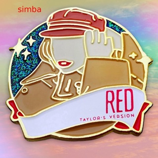 【Simba】เข็มกลัดโลหะอัลลอย รูป I Love อุปกรณ์เสริม สําหรับตกแต่งเสื้อผ้า