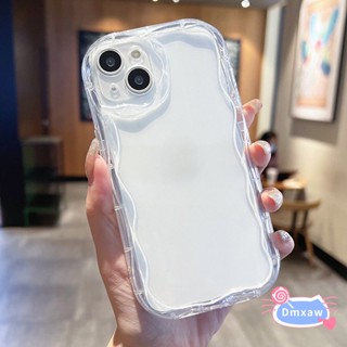 เคสโทรศัพท์มือถือ ซิลิโคน TPU ลายหยัก สีครีมน่ารัก หรูหรา สําหรับ ITEL S23 4G A04 A60 A18