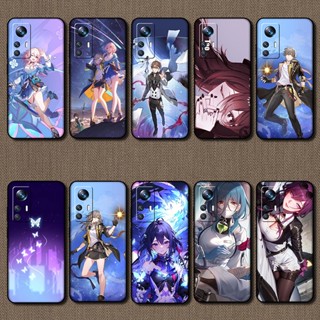 เคสโทรศัพท์มือถือ ซิลิโคนนุ่ม ลายรางดาว honkai สีพื้น สําหรับ xiaomi 12X 12S 12 12T Pro