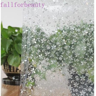 FALLFORBEAUTY สติกเกอร์ฉนวนกันความร้อน 3D โปร่งแสง ทําความสะอาดง่าย ปลอดสารพิษ สําหรับติดตกแต่งกระจก หน้าต่าง ประตูห้องน้ํา