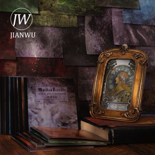 Jianwu แผ่นกระดาษ ลายสไตล์วินเทจ สําหรับตกแต่งสมุด DIY 30 แผ่น