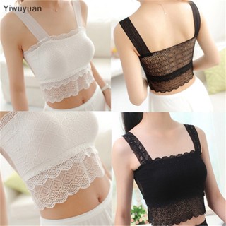 &lt;Yiwuyuan&gt; เสื้อครอปท็อป ผ้าลูกไม้โครเชต์ เซ็กซี่ สําหรับผู้หญิง
 ลดราคา