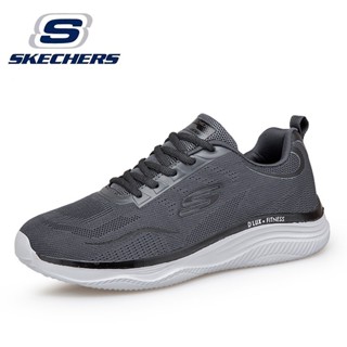 Skechers_ DLUX รองเท้าผ้าใบลําลอง เหมาะกับการวิ่ง สําหรับผู้ชาย ไซซ์ 40-45