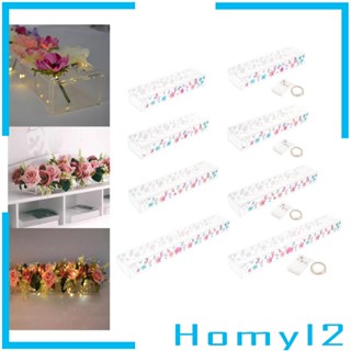 [HOMYL2] แจกันดอกไม้อะคริลิค พร้อมรู สําหรับตกแต่งบ้าน