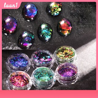 ตกแต่งเล็บ New Chameleon Nail Glitter Sequins Laser Aurora Chameleon Glitter Irregular Symphony cod