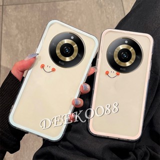 เคสโทรศัพท์มือถือ TPU ใส แบบนิ่ม ลายหน้ายิ้ม สําหรับ Realme 11 Pro+ Plus 5G C53 NFC 4G Realme11 11Pro 2023 Realme11Pro+ ProPlus