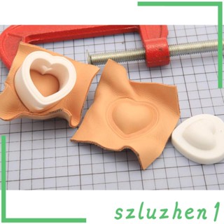 [Szluzhen1] แม่พิมพ์หนัง รูปหัวใจ ขนาดเล็ก 30 มม. สําหรับทํางานหัตถกรรม DIY