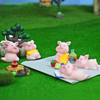 Aaairspecial ตุ๊กตาเรซิ่น รูปหมูน่ารัก สําหรับตกแต่งบ้าน Diy 1 ชิ้น