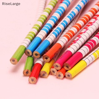 [RiseLarge] ใหม่ ดินสอเครื่องเขียน ลายโน้ตดนตรี สุ่มสี สําหรับนักเรียน 6 ชิ้น ต่อล็อต