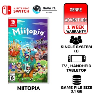 COINSคืน15%⚡FB9JMZV6⚡ NINTENDO MITOPIA SWITC แผ่นเกมส์ JOY-CON ของแท้จากศูนย์