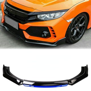 Lantop ชุดสปอยเลอร์ สปอยเลอร์ กันชนหน้ารถยนต์ สําหรับ Honda Civic สีฟ้า